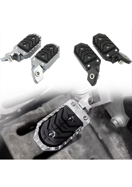 Motosiklet Ön Ayak Kazıklar Ayarlanabilir Footrests Ayakliklari Bmw R1250GS R1200GS R 1200 Gs Adv Macera Macera, B (Yurt Dışından) indirimleri