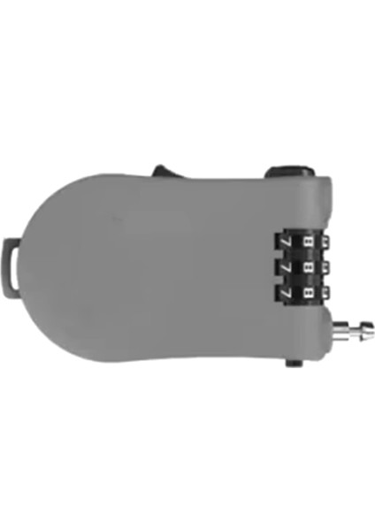 Evrensel Motosiklet Kask Şifreli Kilit Teleskopik Tel Halat Kablo Anti-Hırsızlık Emniyet Kilidi Bavul Kask Gri (Yurt Dışından) modelleri