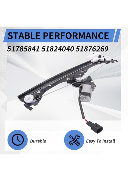 Fiat 500 500C 500E 2007-2020 Modelleri Için Sol Ön Cam Kaldırıcı Cam Kaldırma Kolu 51785841 51824040 51876269 (Yurt Dışından) fırsatları