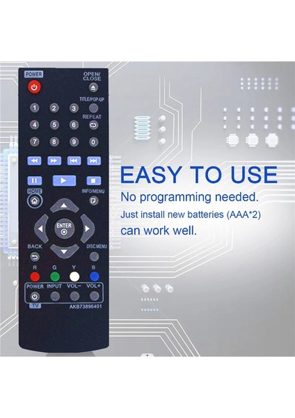 Uzaktan Kumanda AKB73896401 Lg Blu-Ray DVD Oynatıcı BP135 BP335W BP300 BP340 (Yurt Dışından) modelleri