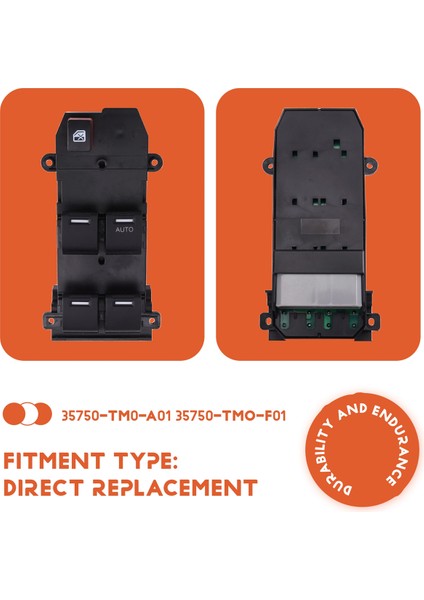35750-TM0-A01 Elektrikli Cam Anahtarı 35750-TMO-F01 Honda City 2007-2012 Rhd Için Cam Ana Kumandası (Yurt Dışından) indirimleri