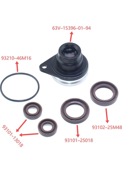 Yamaha 2 Zamanlı 15/18 Hp Dıştan Takma Motor Krank Mili Alt Yağ Keçesi + Konut 63V-15396-01-94 (Yurt Dışından) indirimleri