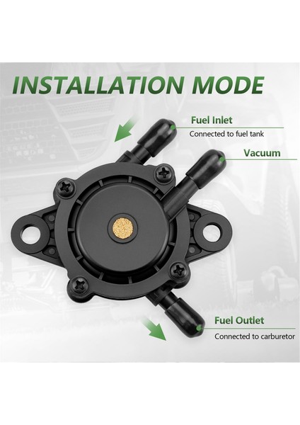 Kohler 17HP-25 Hp Briggs And Stratton 808656 Mikuni 808492 John Deere Cub Için Filtreli ve Yağ Hortumlu Yakıt Pompası (Yurt Dışından) fırsatları