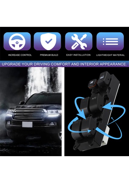 Toyota Land Cruiser 84820-60180 Için Otomobil Parçaları Elektrikli Cam Ana Kontrol Anahtarı 8482060180 (Yurt Dışından) fırsatları