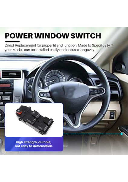 Honda City 2009-2014 Power Master Cam Kaldırma Kontrol Anahtarı Ön Sağ Sürücü Tarafı Rhd 35750-TM0-F01 (Yurt Dışından) fırsatları