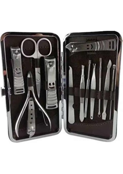 12 Parça Manikür Pedikür Seti Özel Deri Çanta El Ayak Bakımı Akne ve Sivilce - M996R779-K69 fırsatları