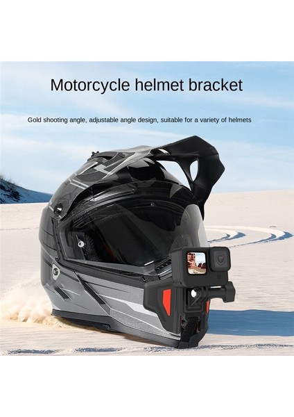 Kafa Monte Kask Kamera Motosiklet Gopro Hero 11 10 9 8 Djı INSTA360 Bir X3 X2 Kask Telefon Dağı (Yurt Dışından) fiyatları