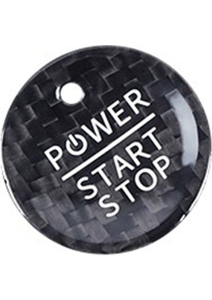 Araba Start Stop Motor Düğmesi Gerçek Karbon Fiber Sticker Basma Düğme Kapağı Ford Mustang Için Mach-E 2021 2022 (Siyah) (Yurt Dışından) fiyatları