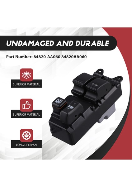 Toyota Solara 2003-2008 Için Ana Pencere Kontrol Anahtarı Düğmesi 84820-AA060 Elektrikli Pencere Camı Kaldırma Anahtarı 84820AA060 (Yurt Dışından) fırsatları