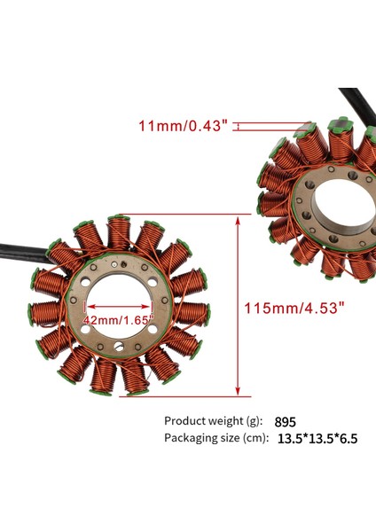 31120-MFL-D21 31120-MGP-D61 Motosiklet Jeneratör Manyetolu Stator Bobini Honda CBR1000 CBR100RR Cbr 1000 Rr 2010-2016 (Yurt Dışından) fiyatları