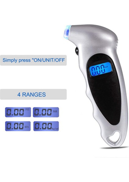 Dijital Araba Lastiği Lastik Hava Basıncı Ölçer Ölçer LCD Ekran Manometre Barometreler Tester Araba Kamyon Motosiklet Için Kırmızı (Yurt Dışından) fırsatları