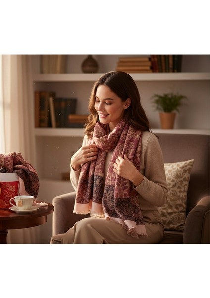 Etnik Desenli Şal - Büyük Renkli Şal