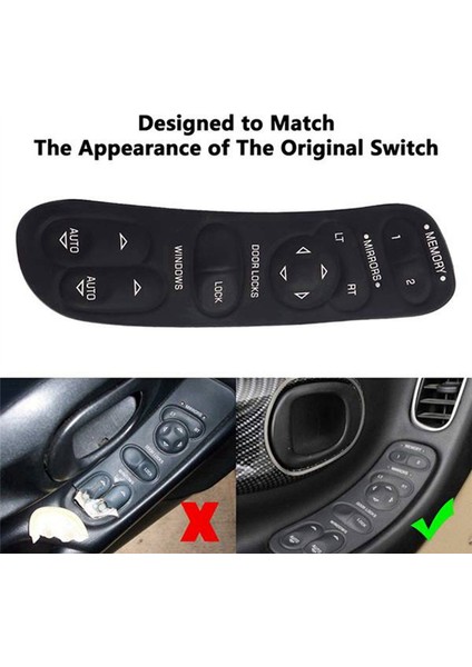 19209381 Chevrolet Chevy Corvette C5 1997-2004 Için Cam Kaldırma Anahtarı Elektrikli Cam Kontrol Anahtarı (Yurt Dışından) indirimleri