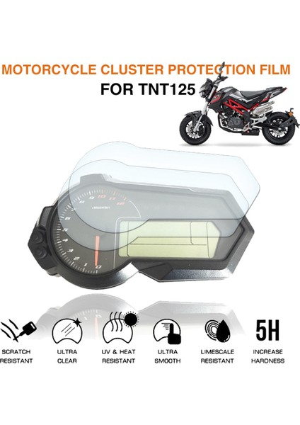 Motosiklet Küme Çizilmeye Karşı Koruma Filmi Mini Benelli TNT125 Tnt 125 BJ125-3E Hız Göstergesi Scratch Koruyucu (Yurt Dışından) fiyatları