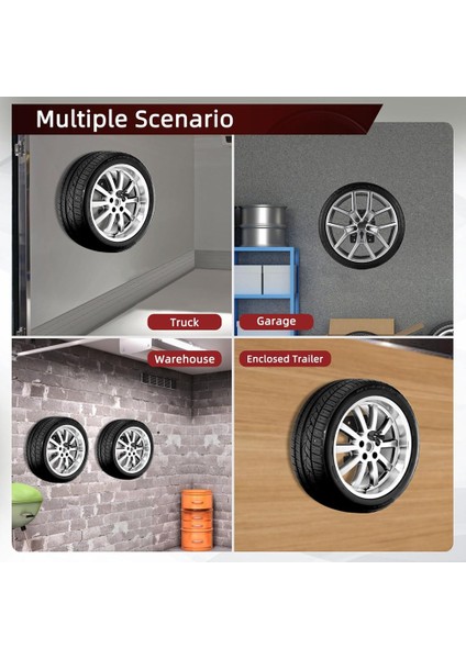 Kapalı Römorklar Için Duvara Monte Yedek Lastik Montaj Braketi Rafı, Yedek Lastik Tutucu Montajı, Geliştirilmiş Yedek Tekerlek Taşıyıcısı (Yurt Dışından) fırsatları