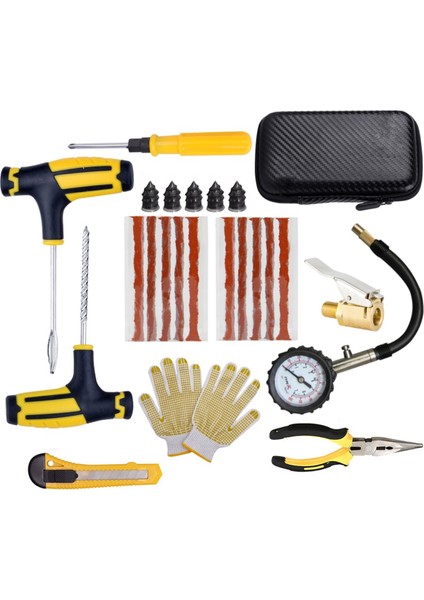 Araba Lastiği Tamir Kiti Lastik Delinme Acil Lastik Şeritleri Karıştırma Tutkal Tamir Aracı Kiti Araba Aksesuarları (Yurt Dışından)