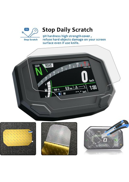 Motosiklet Pano Ekran Filmi Hız Göstergesi Scratch Koruyucu Kawasaki Ninja 650 Için Z650 Z900 2020 (Yurt Dışından) fiyatları
