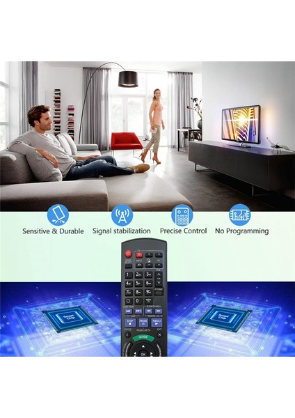 Uzaktan Kumanda N2QAYB000980 Panasonic Blu-Ray Disk DVD Oynatıcı HDD Kaydedici N2QAYB000611 N2QAYB000755 Için Yedek (Yurt Dışından) indirimleri