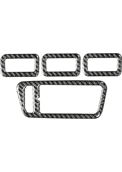 Vw Golf 7 Mk7 2013-2017 Için Karbon Fiber Araba Cam Kontrol Anahtarı Paneli Dekor Kapağı Stil Çıkartmaları (Yurt Dışından)