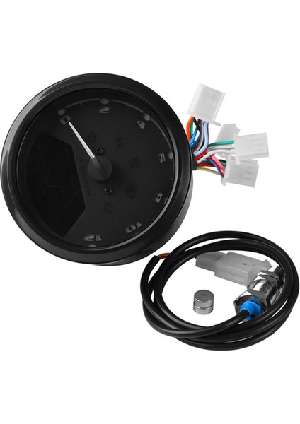 Motosiklet LCD Enstrüman Kilometre Sayacı Takometre Hız Göstergesi Dijital LCD Yağ Göstergesi Indüksiyon Sensörü ile (Yurt Dışından)