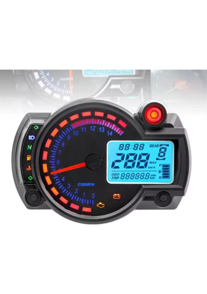 Otosiklet Modifikasyon Aksesuarları Motosiklet Evrensel Alet Su Geçirmez LCD Dijital Kilometre Sayacı Hız Göstergesi 1set (Yurt Dışından) modelleri