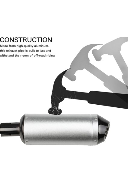 Evrensel Motosiklet Susturucu Sistemleri Susturucu Kir Arazi Motosikleti 110CC-160CC Motosiklet 28MM Atv Scooter Egzoz Borusu (Yurt Dışından) fiyatları