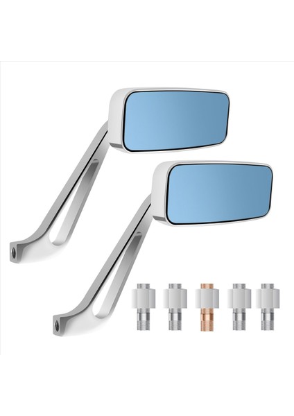 Motosiklet Dikiz Aynaları Krom 8 / 10MM Honda Suzuki Yamaha Için (Yurt Dışından) fiyatları