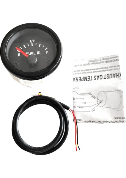 2 Inç Evrensel Yakıt Göstergesi Kiti E-1/2-F Pointer Yakıt Seviye Göstergesi Kiti Için LED Aydınlatmalı Rv, Tekne ve Motosiklet, Araba (Yurt Dışından)