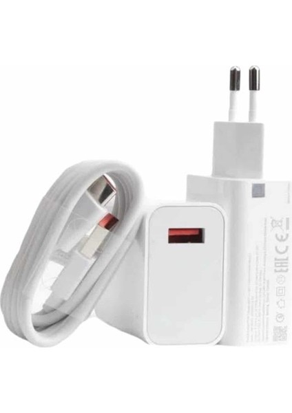 Beyaz Ultra Plus Hızlı Şarj Seti Şarj Adaptörü ve Kablosu 67W - M496B289-N18496