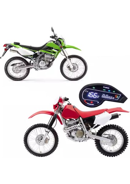 Motosiklet 12V Dijital Takometre LCD Hız Göstergesi Pano Honda NXR150 NXR125 2003-2014 (Yurt Dışından) modelleri