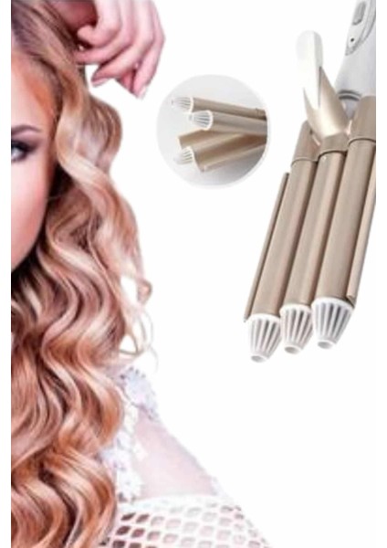 Saç Şekillendirici Wag Maşa Üçlü Yüksek Isı Ayarlı Seramik Kaplama - M057R696-K57057 fırsatları