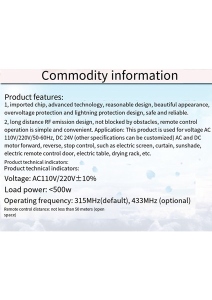 Uzaktan Kumanda 315MHZ Projektör Ekran Kontrol Cihazı Elektrikli Perde Kablosuz Uzaktan Kumanda Anahtarı Alıcısı Ingiltere Fişi (Yurt Dışından) fiyatları