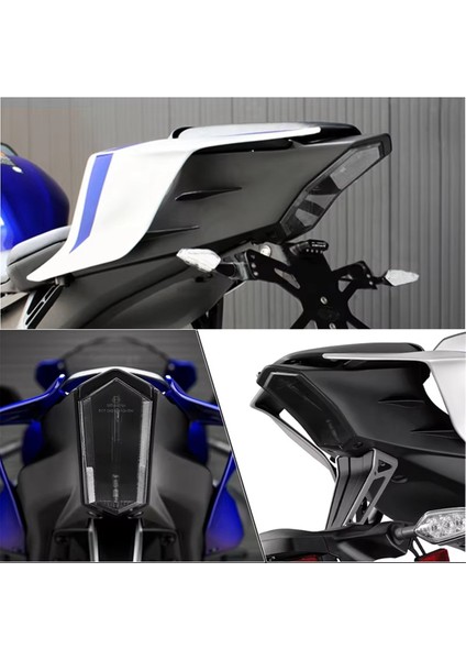 LED Kuyruk Fren Lambaları Dönüş Sinyali Entegre Yamaha Yzf R1 R6 R7 R9 Motosiklet Arka Lambası Montajları Aksesuarları (Yurt Dışından) fırsatları