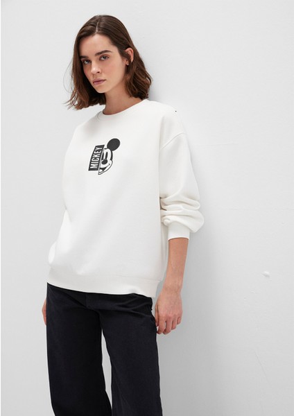 Mickey Mouse Sırt Baskılı Ekru Sweatshirt 1S10467-70057 fiyatları
