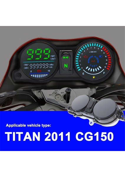 Motosiklet Kilometre Saati Brezilya Cg / Tıtan 150 Esd 2009 Ila 2013 Azul 37100-KVS-901 LED Motosiklet Gösterge Paneli (Yurt Dışından) indirimleri