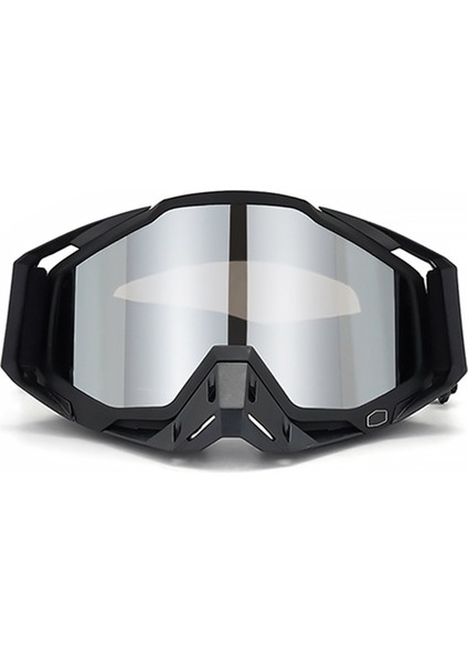 Motokros Gözlük Açık Sürme Kum Geçirmez Rüzgar Geçirmez Güneş Gözlüğü Sürme Gözlük Ayarlanabilir Elastik Bant ile (Yurt Dışından)
