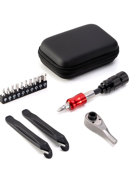 Bisiklet Tamir Aracı Kiti-Bisiklet Çok Aracı Kiti ile Cırcır Geri Dönüşümlü Aracı, 10 Takım Uçları ve Lastik Kolları,kamp ve Seyahat Için (Yurt Dışından)