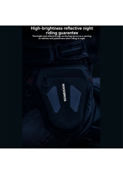 Rockbros Su Geçirmez Motosiklet Bisiklet Bacak Çantası Yansıtıcı Crossbody Bel Paketi Açık Paket Çanta Ayarlanabilir Moto Ekipmanları (Yurt Dışından) indirimleri