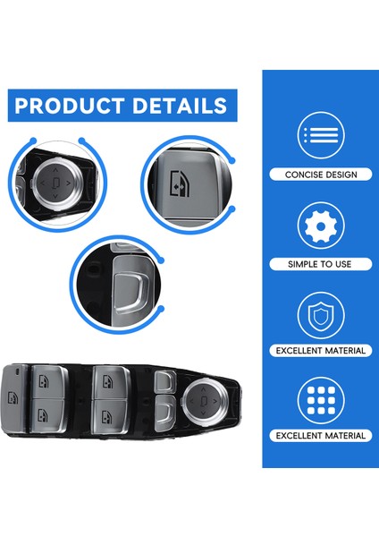 Bmw G30 518D 520 530 540 M550 2015-2020 Için 61317941997 Araç Sürücü Tarafı Ana Elektrikli Cam Anahtarı (Yurt Dışından) indirimleri