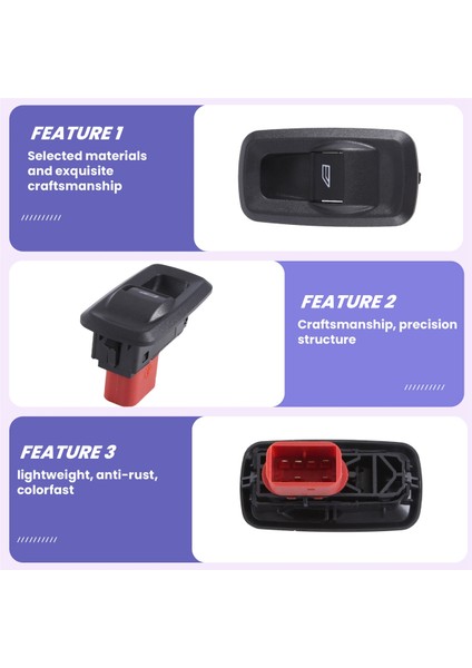 Ford Fiesta Vı 1.25 1.4 1.6 2008-2013 Araç Aksesuarları Için Elektrikli Cam Kontrol Anahtarı 8A6T14529AA 8A6T-14529-AA (Yurt Dışından) fırsatları