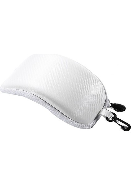 Kayak Kar Gözlüğü Koruyucu Kılıf Anti-Şok Su Geçirmez Motosiklet Gözlük Kutusu Depolama Güneş Gözlüğü Sert Kabuk Çanta-Beyaz (Yurt Dışından)