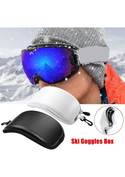Kayak Kar Gözlüğü Koruyucu Kılıf Anti-Şok Su Geçirmez Motosiklet Gözlük Kutusu Depolama Güneş Gözlüğü Sert Kabuk Çanta-Beyaz (Yurt Dışından) fiyatları