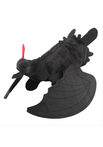 Ejderhanı Nasıl Eğitirsin Dişsiz Küçük Uçan Ejderha Bebek Dekorasyon Motosiklet Kask Hızlı Bırakma Tarzı 35CM Siyah (Yurt Dışından) indirimleri