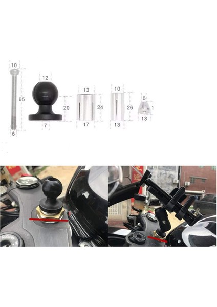 Motosiklet Telefon Kamera Tutucu Navigasyon Sapları Braketi Ayarlanabilir Yamaha R1 R6 BMW-S1000RR Honda F5 CBR650F (Yurt Dışından) fırsatları
