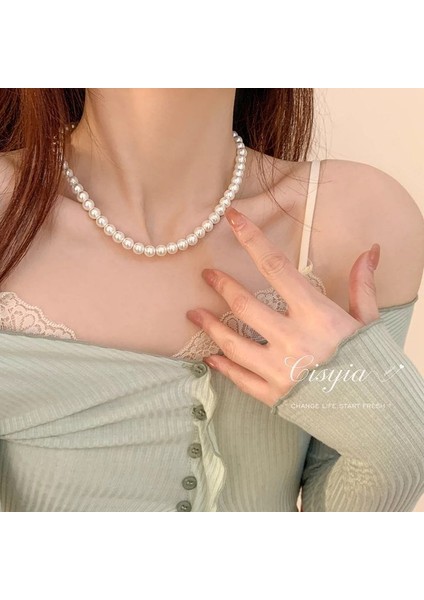 Yeni Ekleme Japonya ve Güney Kore Kolye Tasarım Duygusu Gelişmiş Hafif Lüks Niş Köprücük Kemiği Zinciri, Kadın Kolye (Yurt Dışından)