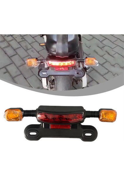 3-In-1 LED Arka Lambası Elektrikli Bisiklet Dönüş Sinyali Arka Lamba E-Bisiklet Arka Kuyruk Gösterge Işığı Bisiklet Modifiye Parçaları, Bir (Yurt Dışından) modelleri