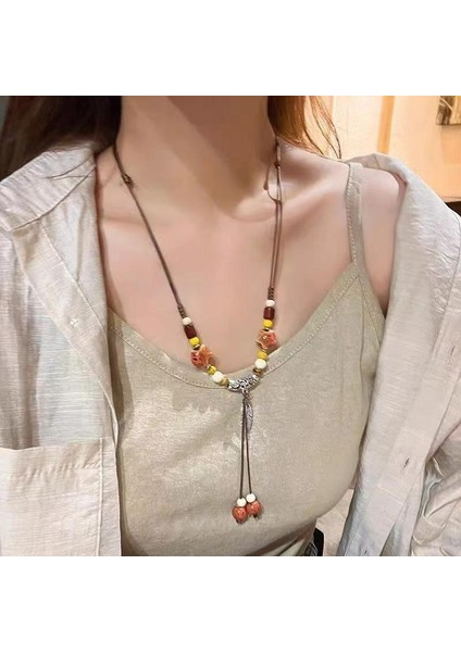 Yeni Ekleme Japonya ve Güney Kore Kolye Tasarım Duygusu Gelişmiş Hafif Lüks Niş Köprücük Kemiği Zinciri, Kadın Kolye (Yurt Dışından)