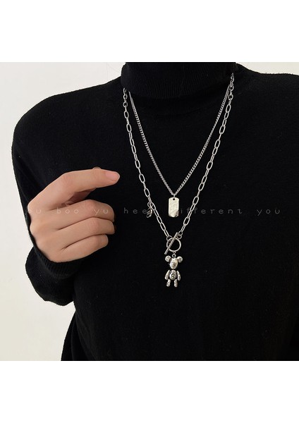Yeni Vibe Sense Iyi Şanslar Istifleme Kolye Kısa Kolye Sevimli Köprücük Kemiği Zinciri (Yurt Dışından)