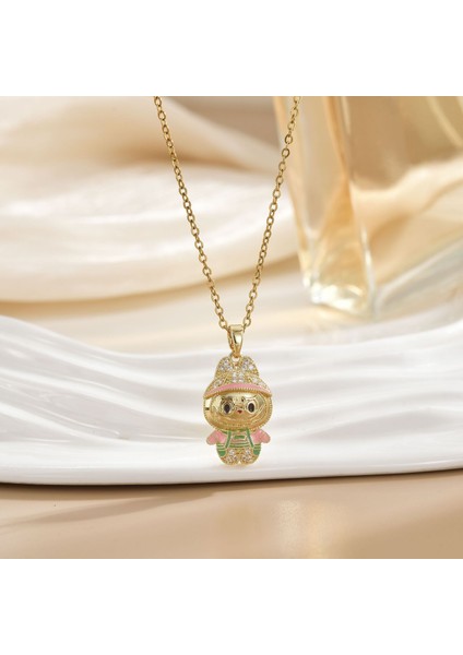 Yeni Titanyum Çelik Premium Niş Tasarım Kolye Duygusu Gelgit Modası Basit Mizaç Rengini Kaybetmez Köprücük Kemiği Zinciri (Yurt Dışından)