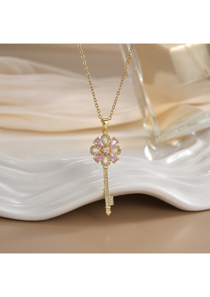 Yeni Kıdemli Işık Duygusu Lüks Titanyum Çelik Kolye Kadın Niş Tasarım Baharatlı Kız Inci Köprücük Kemiği Zinciri Moda Yüz Aksesuarları ile (Yurt Dışından)